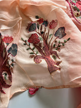 Knot embroidery Masleen Silk Designer Unstitched suit