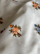 Off white Knot Embroidery Unstitched suit set 2 pc