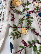 Chanderi Phulkari embroidery Unstitched suit material