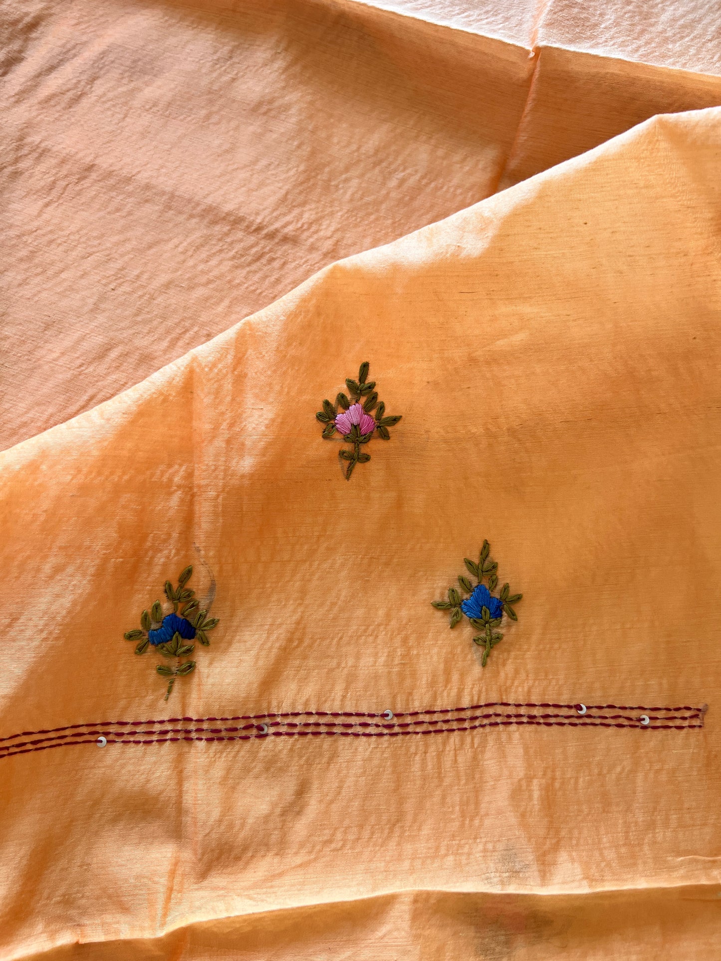Knot embroidery Unstitched suit material