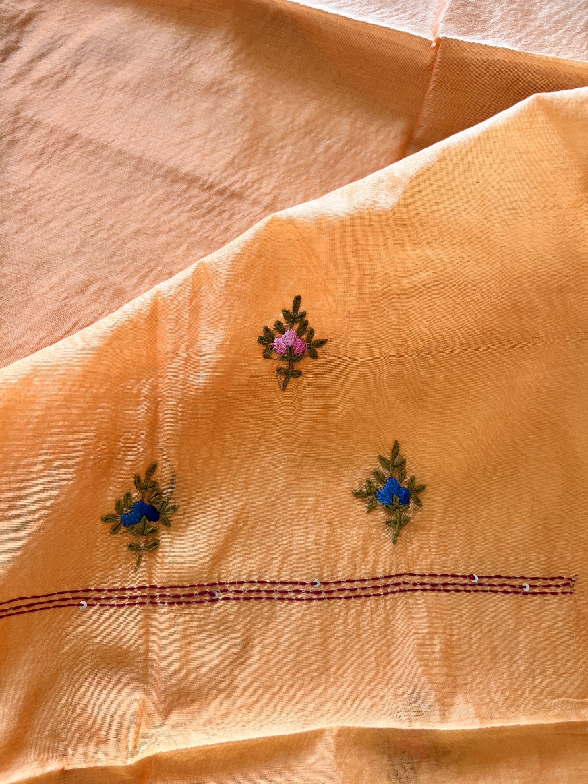 Knot embroidery Unstitched suit material