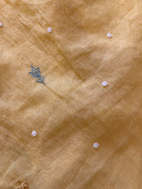 Yellow Mul handwork chikankari Kurta Dupatta set
