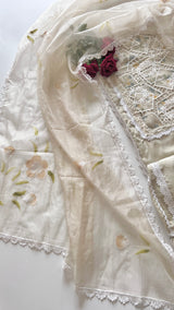 Viscose Muslin dress material unstitched Suit set