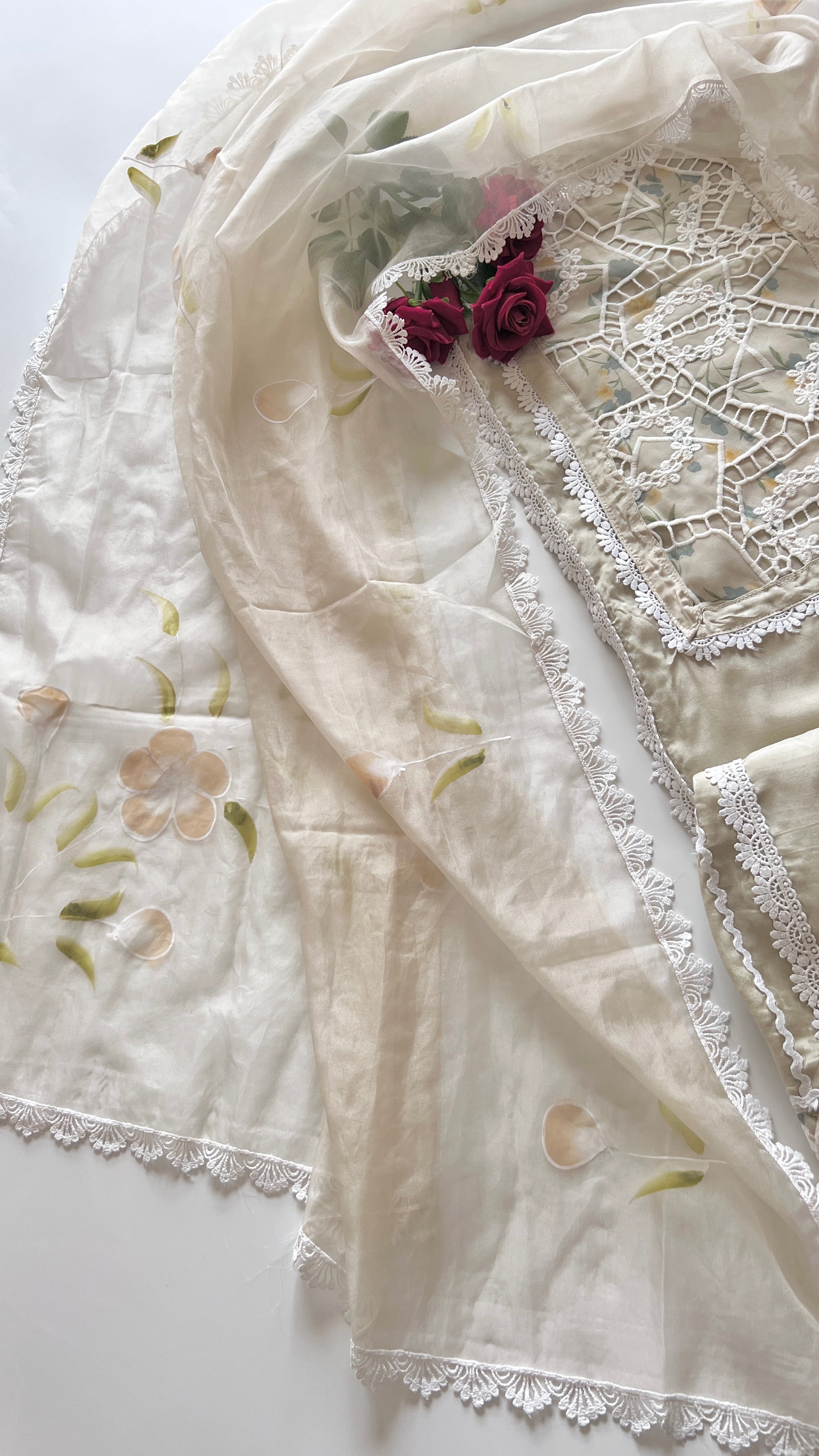 Viscose Muslin dress material unstitched Suit set
