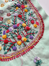 Knot embroidery Unstitched suit material