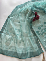 Bird Embroidered Unstitched Suit