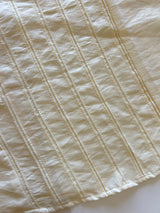 Cream Crush Fabric Kurta with embroidery
