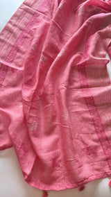 Pure Linen embroidered premium unstitched dress material