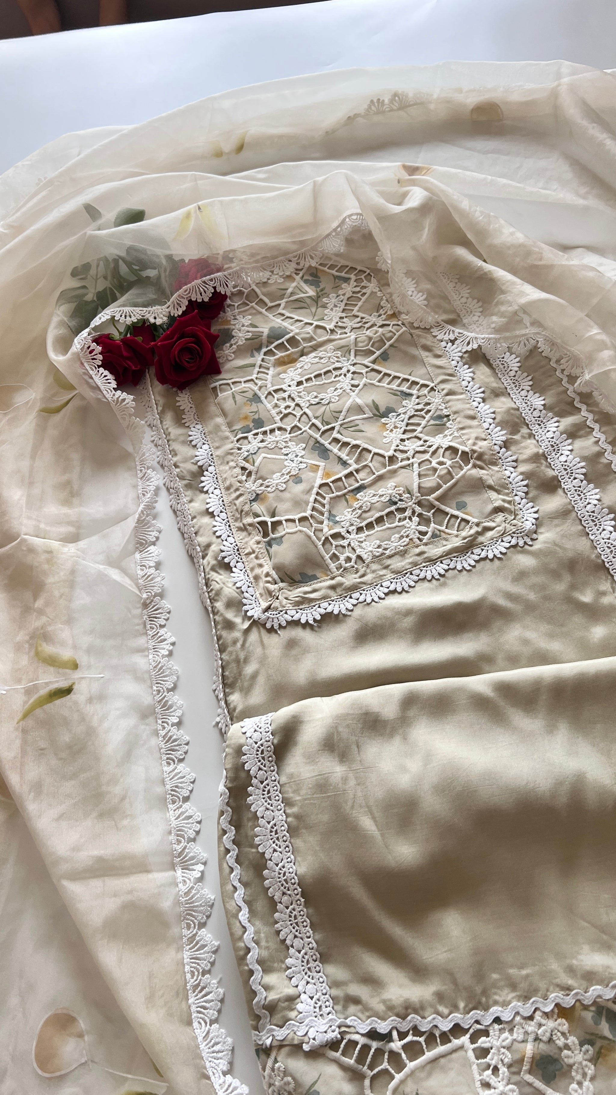 Viscose Muslin dress material unstitched Suit set