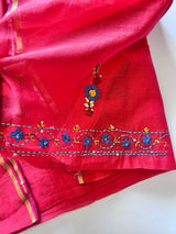 Knot embroidery Unstitched suit material 2 pc