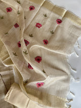 Floral Embroidery kotta shimmer Dress material