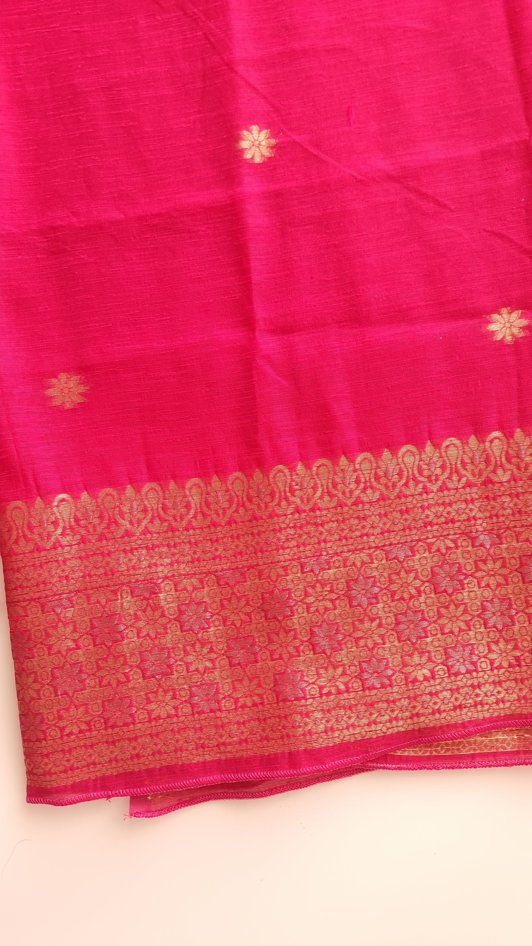 Pink Vedika Silk Unstitched suit material
