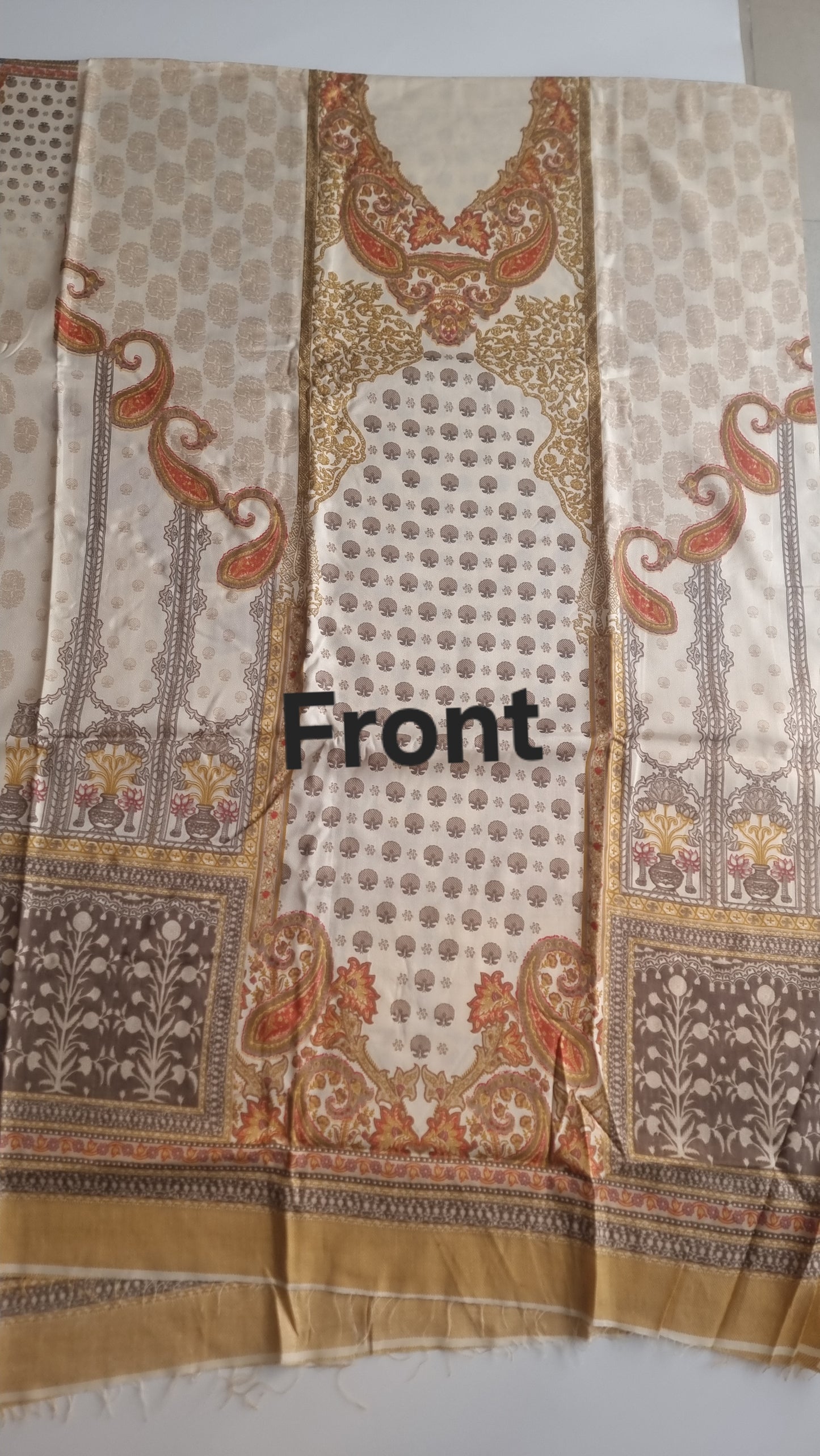 Printed Pashmina Unstitched suit set
