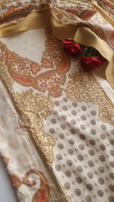 Printed Pashmina Unstitched suit set