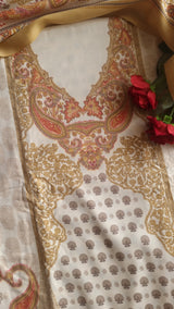 Printed Pashmina Unstitched suit set