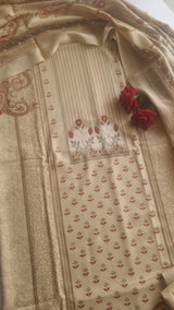 Printed Pashmina Unstitched suit set
