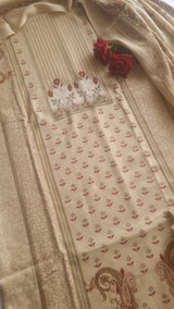 Printed Pashmina Unstitched suit set