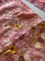 Sunflower Embroidery Mul Masleen Dress material