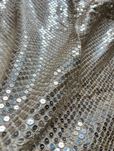 Dyeable georgette Sequin fabric. Big sequin fabric