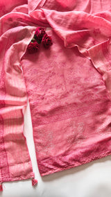 Pure Linen embroidered premium unstitched dress material