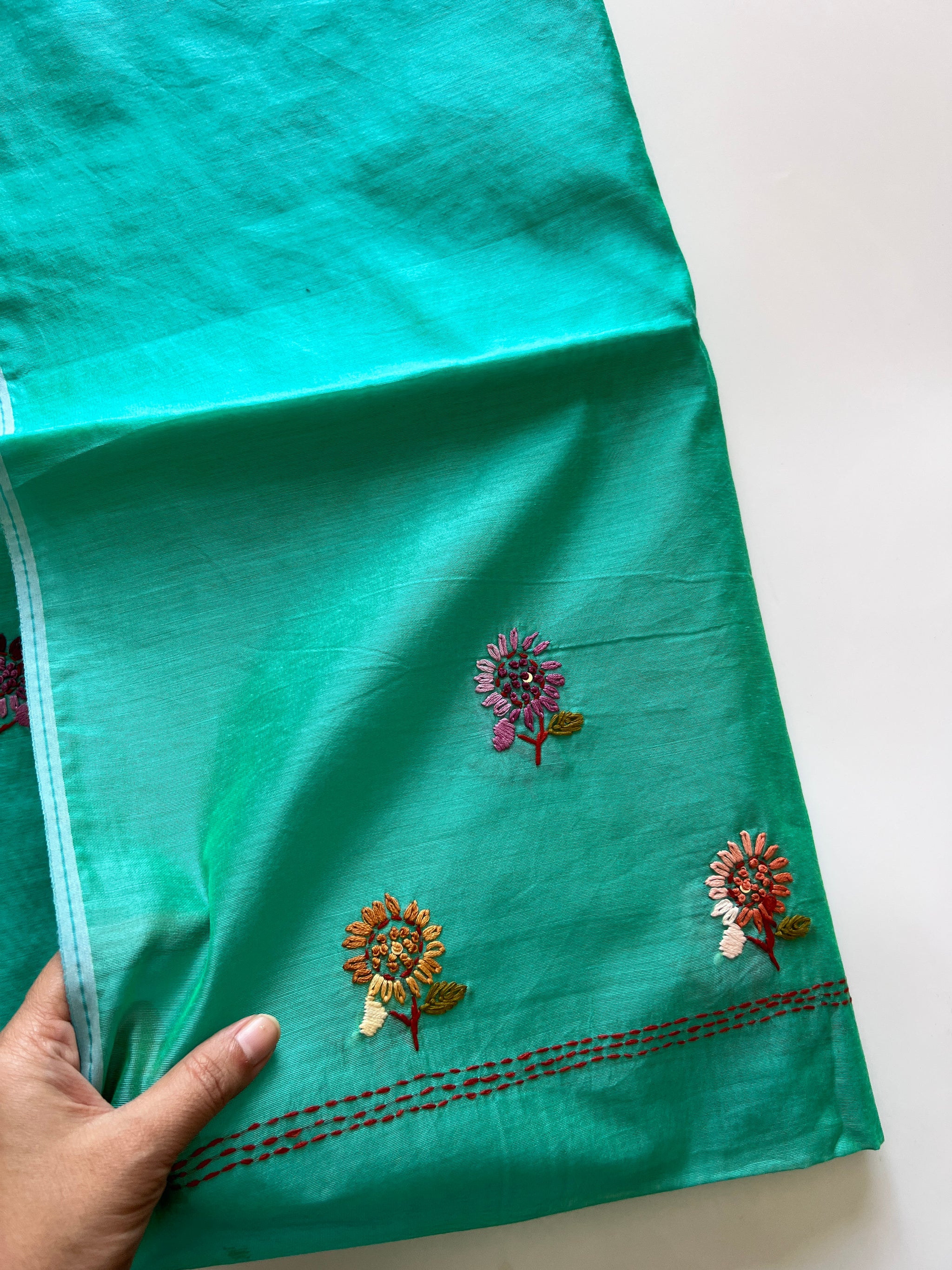 Knot embroidery Unstitched suit material