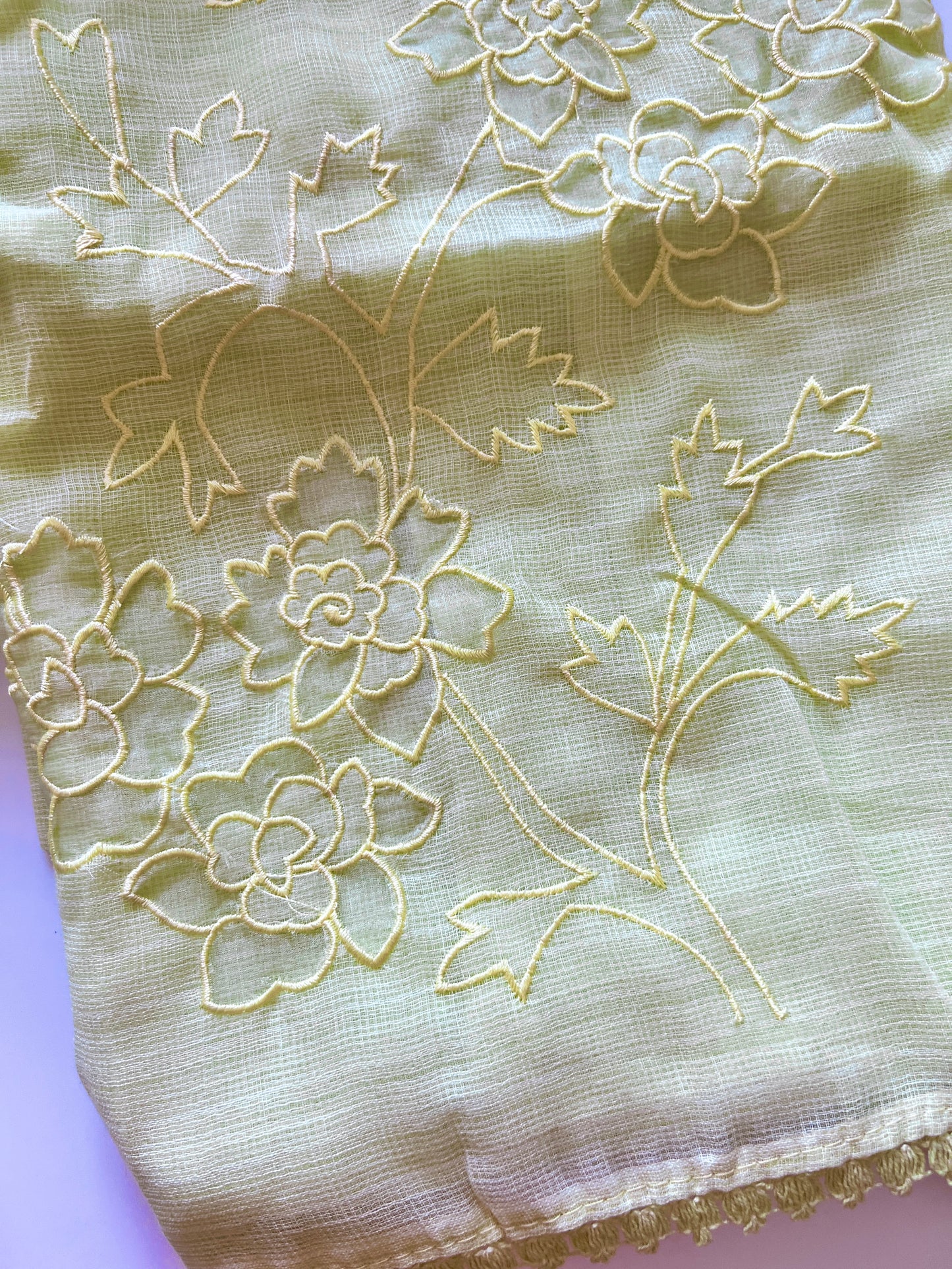 Kotta cutwork Embroidered Unstitched Suit
