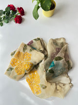 Organza shimmer Dupatta with embroidery