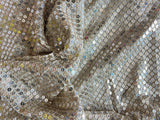 Dyeable georgette Sequin fabric. Big sequin fabric
