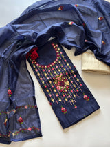 Knot embroidery Unstitched suit material