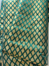 Green Banarasi Brocade fabric