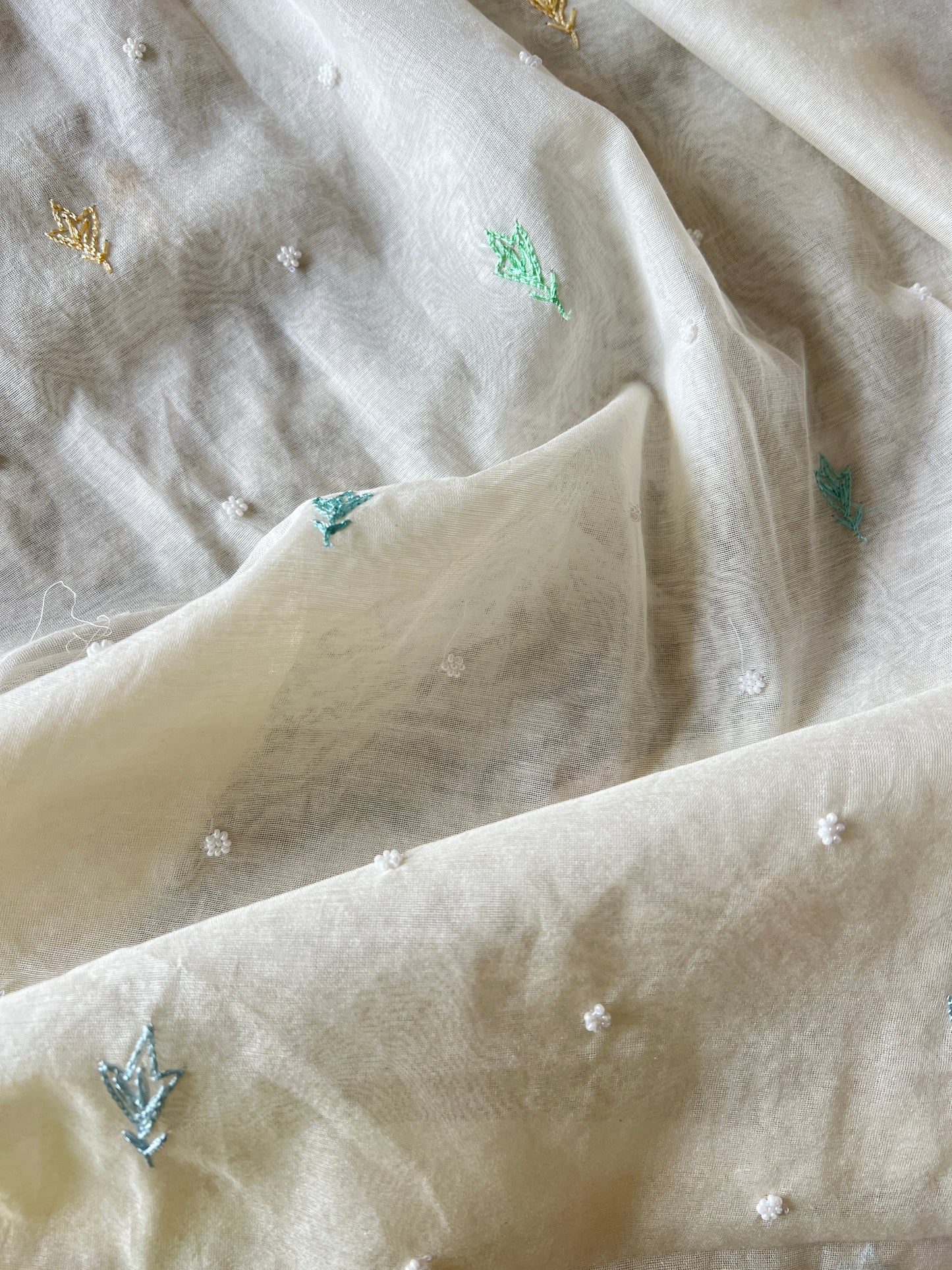 Mul handwork chikankari Kurta Dupatta set