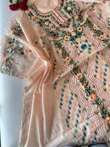 Phulkari embroidery Unstitched suit material