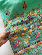 Knot embroidery Unstitched suit material 2 pc