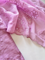 Purple Kotta cutwork Embroidered Unstitched Suit