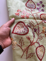 Knot embroidery Unstitched suit material