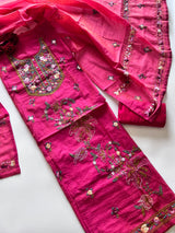 Knot embroidery Unstitched suit material