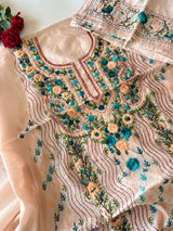 Phulkari embroidery Unstitched suit material