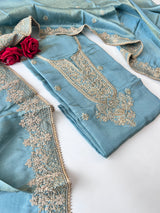 Tissue Russian Silk Dress Material