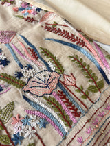Chanderi knot embroidery Unstitched suit material