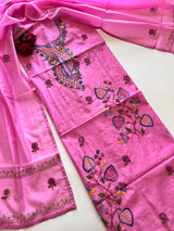 Knot embroidery Unstitched suit material