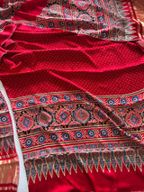 Ajrakh Handblock print 3 pc fabric Unstitched suit set