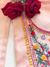 Knot embroidery Unstitched suit material