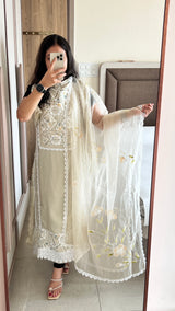 Viscose Muslin dress material unstitched Suit set