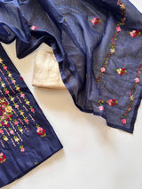 Knot embroidery Unstitched suit material