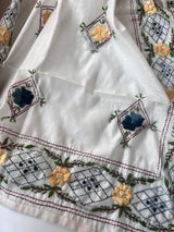 Chanderi Phulkari embroidery Unstitched suit material