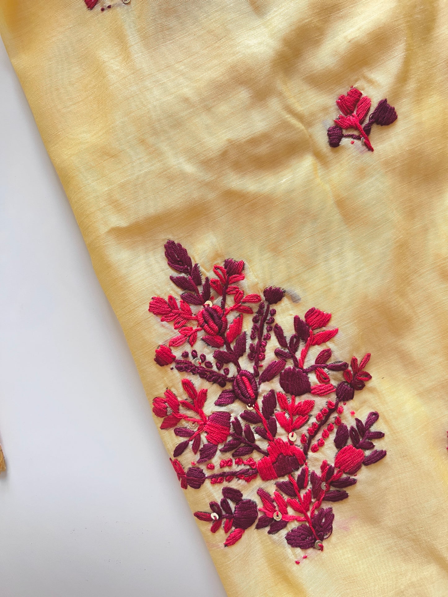 Knot embroidery Unstitched suit material