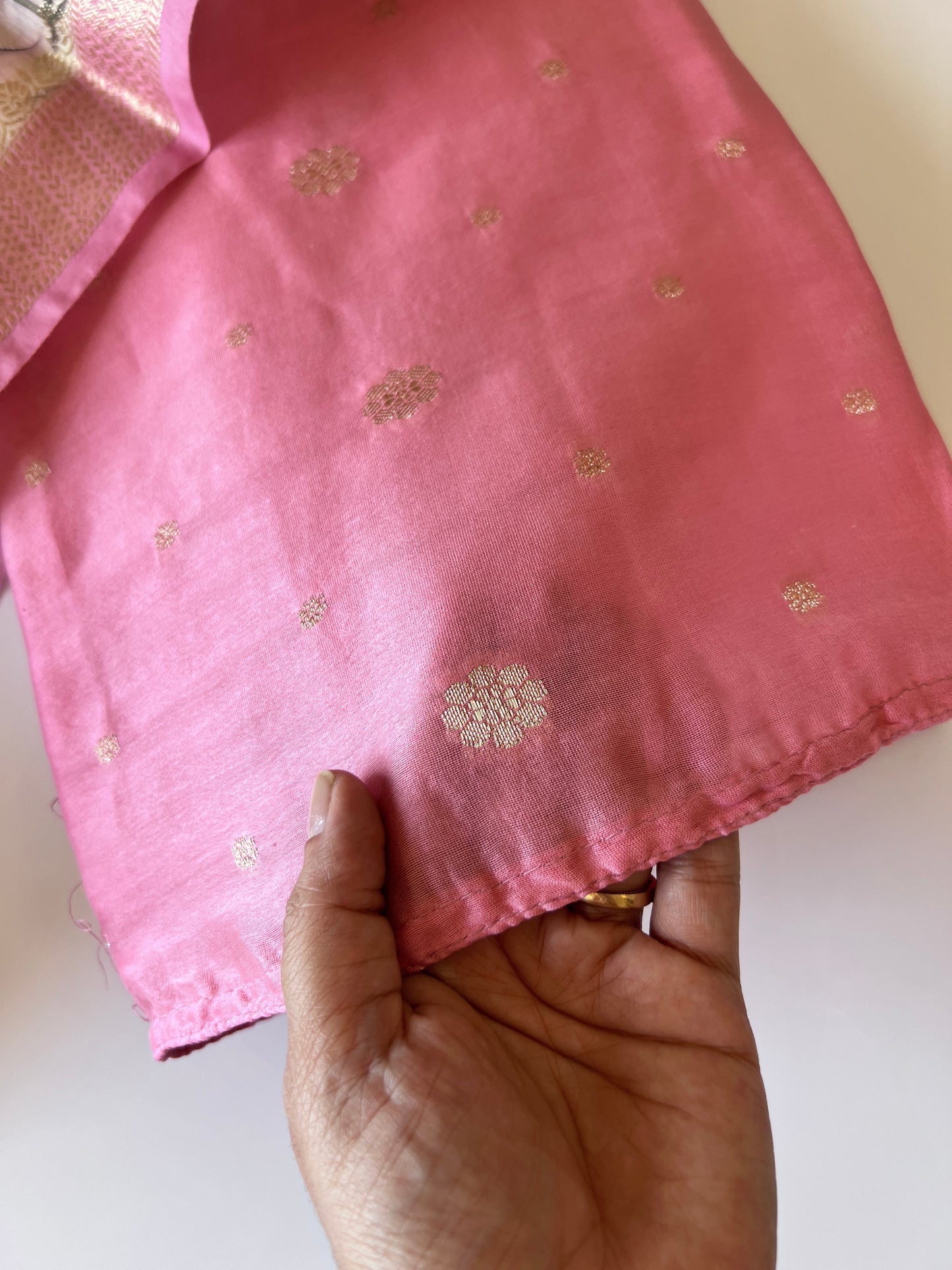 Shikargah printed Dupatta with Chanderi kurta Unstitched suit material