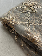 Grey net with Gotta work fabric