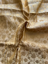 Golden Banarasi Brocade fabric