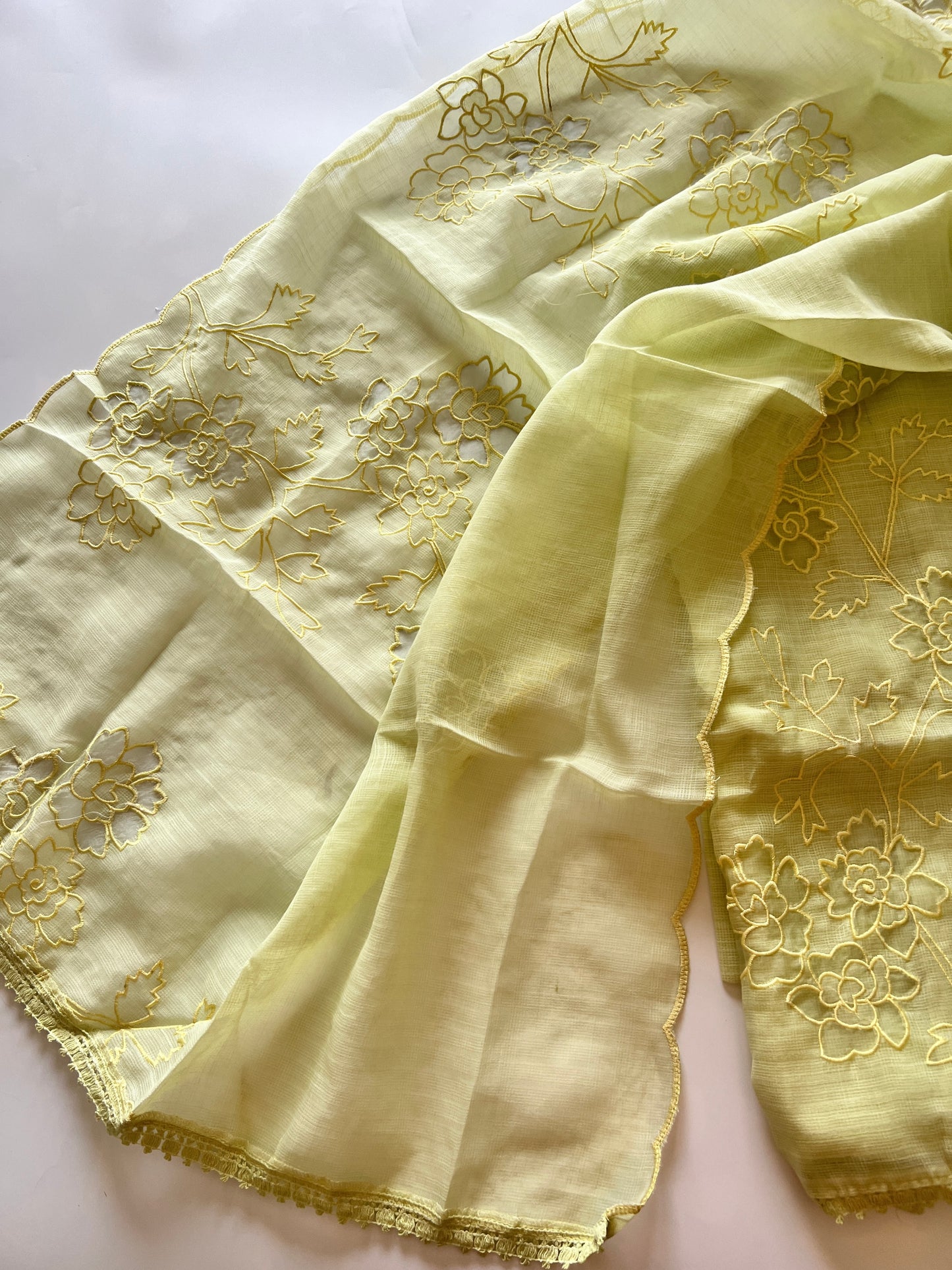 Kotta cutwork Embroidered Unstitched Suit